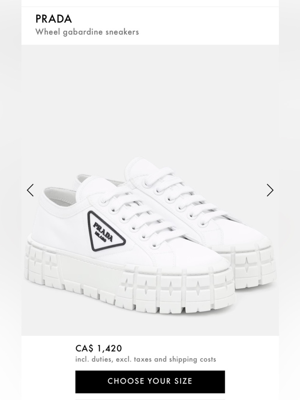 Prada White Low-Top Milano Lace-Up Sneakers